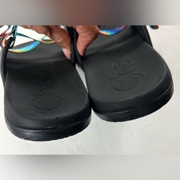 Chaco Chillos Rainbow Slide Sandals - Picture 10 of 12